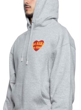 Sweat Klout Love Cinza Unisex