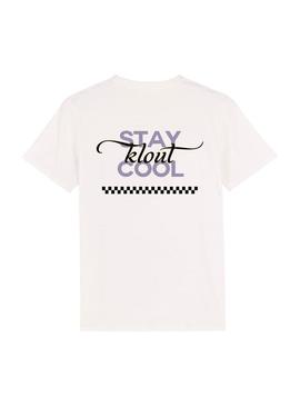 T-Shirt Klout Cool Branco Unisex