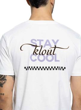 T-Shirt Klout Cool Branco Unisex