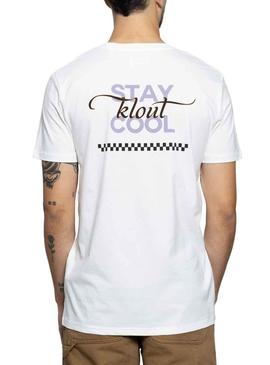 T-Shirt Klout Cool Branco Unisex