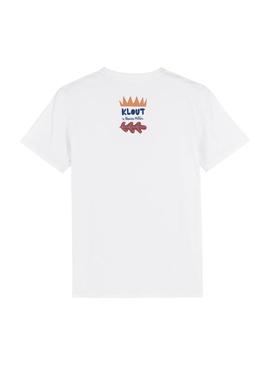 T-Shirt Klout Branco Millán I Branco Unisex