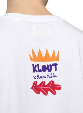 T-Shirt Klout Branco Millán I Branco Unisex