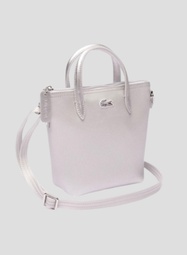 Bolsa Lacoste XS Shopping Cross Plateado Mulher