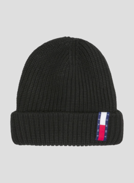Chapéu Tommy Jeans De Knitted Com Logo Preto