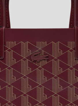 Bolsa Lacoste Zely Shopping Bag Bordeaux Mulher