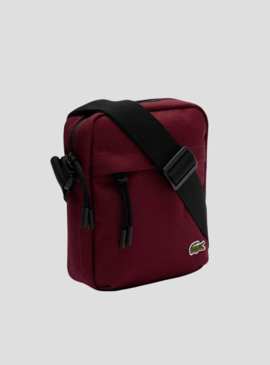 Bolsa de Ombro Lacoste Vertical Camera Bordeaux Homem