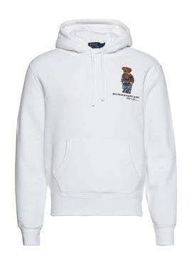 Sweat Polo Ralph Lauren Urso Branco Homem