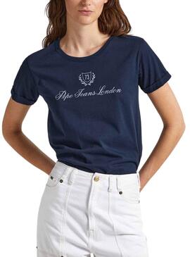 T-Shirt Pepe Jeans Vivian Azul para Mulher