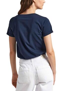 T-Shirt Pepe Jeans Vivian Azul para Mulher