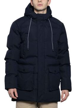 Parka Acolchada Klout Sacro Azul Marinho