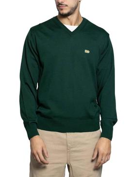 Camisola Klout Basic Pico Verde para Homem