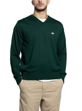 Camisola Klout Basic Pico Verde para Homem