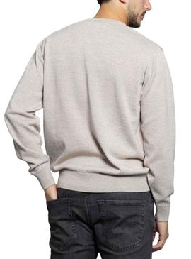 Camisola Klout Basic Pico Beige para Homem