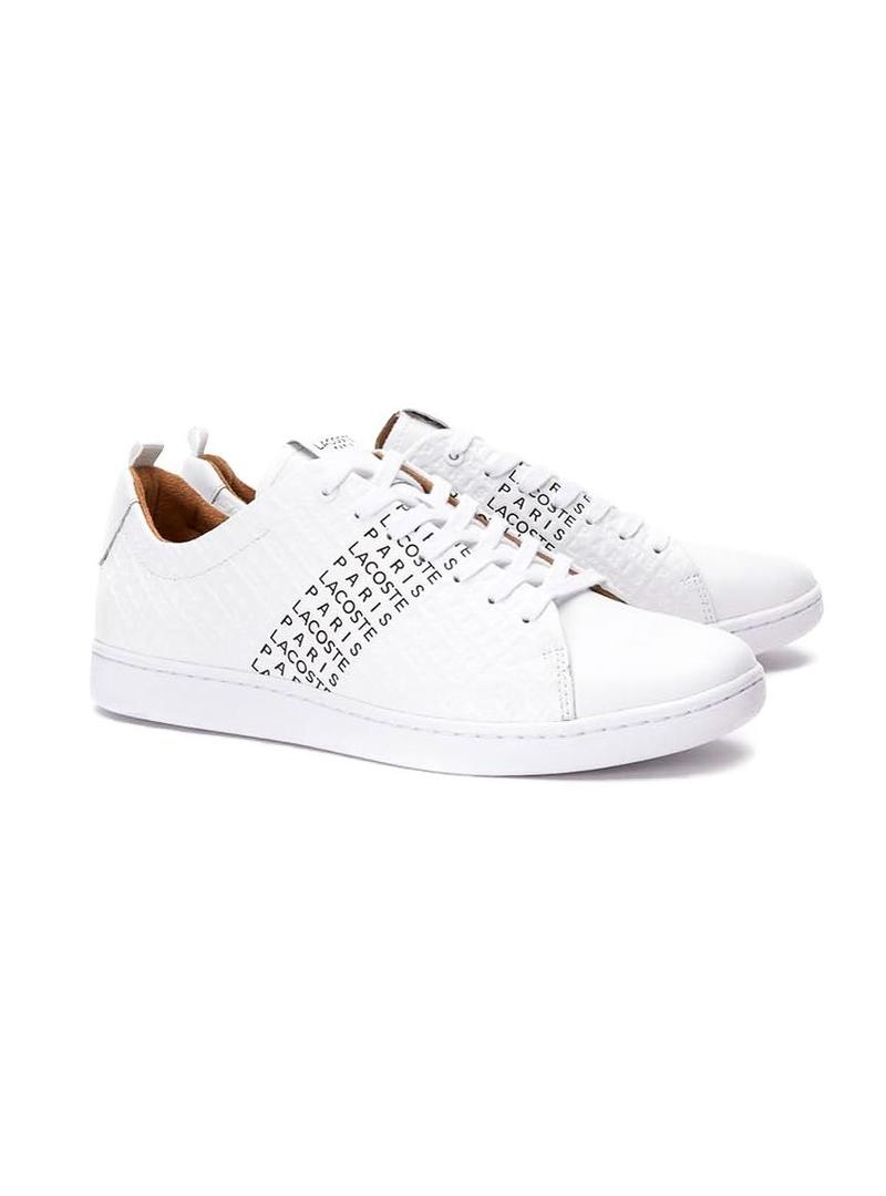 Sapatilhas Lacoste Carnaby Evo Logos Branco Homem
