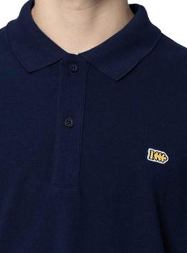 Polo Basic Klout Azul Marinho Manga Larga
