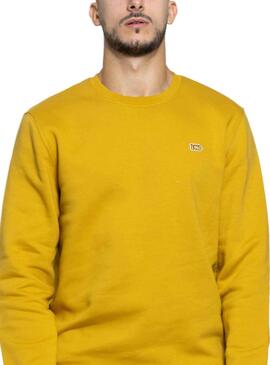 Sweat Basica Klout Ocre para Homem