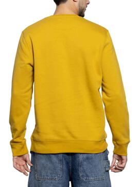 Sweat Basica Klout Ocre para Homem