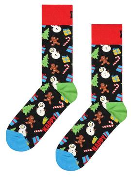 Maias Happy Socks Natal Preto