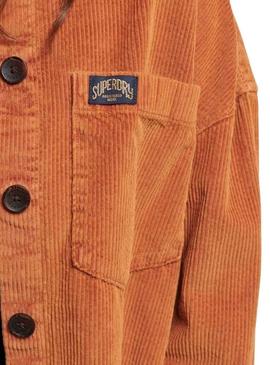 Overshirt Superdry Chunky Marrom para Mulher