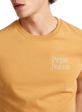 T-Shirt Pepe Jeans Kody Amarelo para Homem