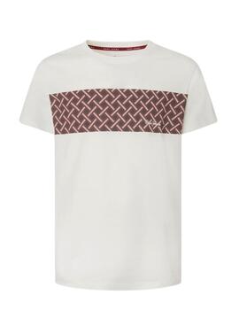 T-Shirt Pepe Jeans Kane Bege para Homem