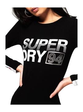 Vestido Superdry Bodycon Preto Mulher