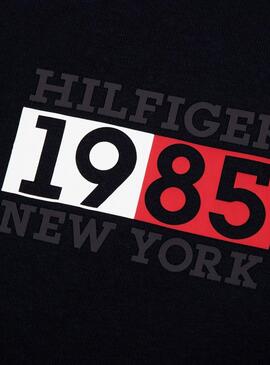 Sweat Tommy Hilfiger New York Flag Preto Homem