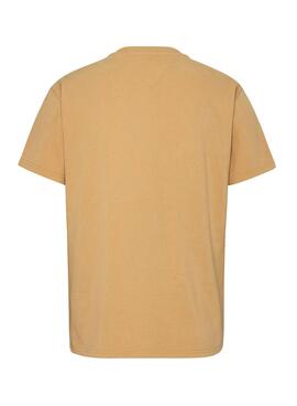 T-Shirt Tommy Jeans Luxo Athletic Camel Homem