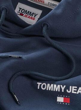 Sweat Tommy Jeans Entry Graphic Azul Marinho Homem