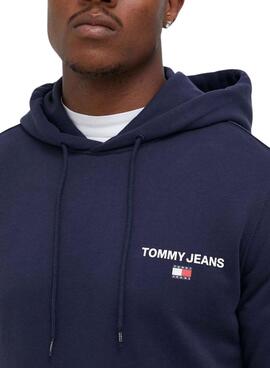 Sweat Tommy Jeans Entry Graphic Azul Marinho Homem