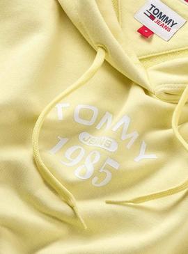 Sweat Tommy Jeans Rlx Essential Amarelo Mulher