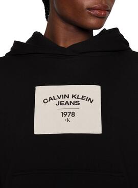 Sweat Calvin Klein Relaxed Preto para Mulher