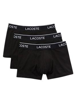 Pack 3 Boxer Lacoste Casual Preto Homem