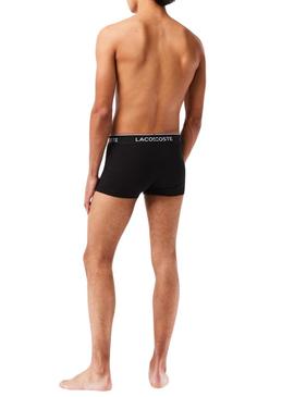 Pack 3 Boxer Lacoste Casual Preto Homem