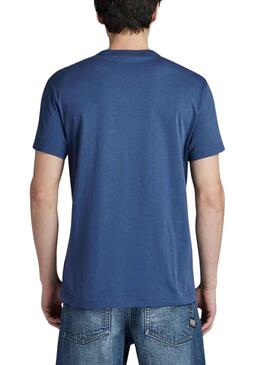 T-Shirt G-Star lâmpada Azul para Homem