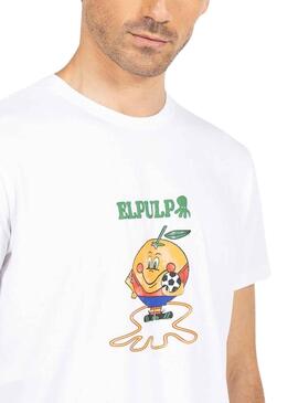 T-Shirt El Pulpo Naranjito RFEF Branco Homem