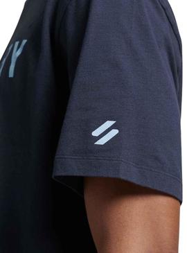 T-Shirt Superdry Code Core Sport Azul Marinho Homem