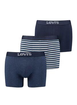 Cuecas Levis Logo Box Listras para Homem