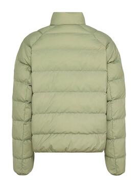 Casaca Tommy Jeans Light Down Verde para Mulher