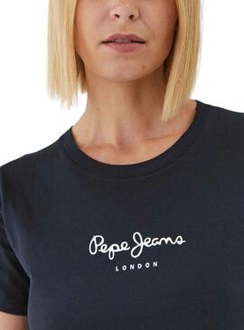 T-Shirt Pepe Jeans Wendys Azul Marinho para Mulher