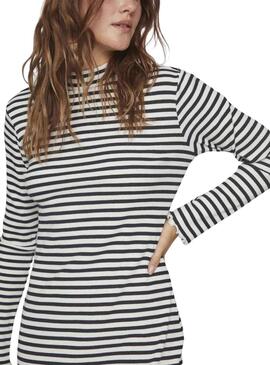 Vestido Vila Vithessa High Pescoço Preto para Mulher
