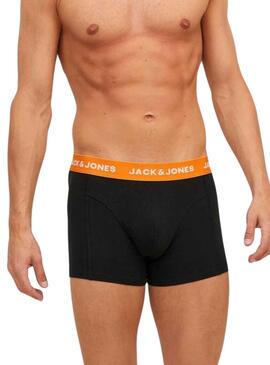 Cuecas Jack & Jones Deu Pack 3 Preto