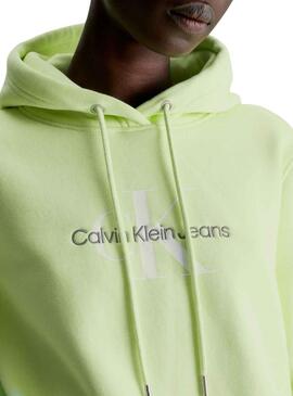 Sweat Calvin Klein Jumpsuitlogotipo Reg Verde Homem