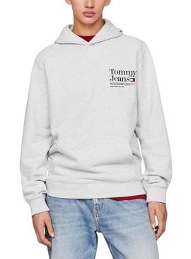 Sweat Tommy Jeans Registro Modern Cinza Homem