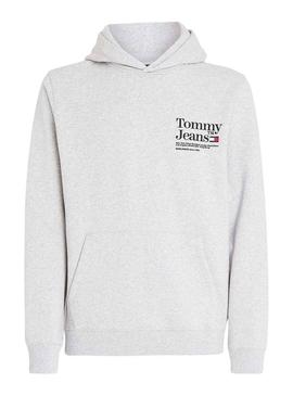 Sweat Tommy Jeans Registro Modern Cinza Homem