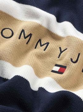 Camisola Tommy Jeans Rúgbi Verde para Homem