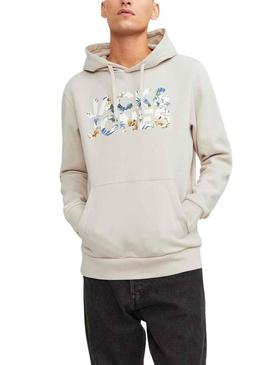 Sweat Jack & Jones Jeff Beige para Homem