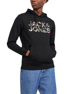 Sweat Jack & Jones Jeff Preto para Homem