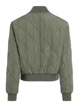 Bomber Calvin Klein Jeans Quilted Verde para Mulher
