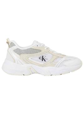 Sapatilhas Calvin Klein Retro Tennis Branco Mulher